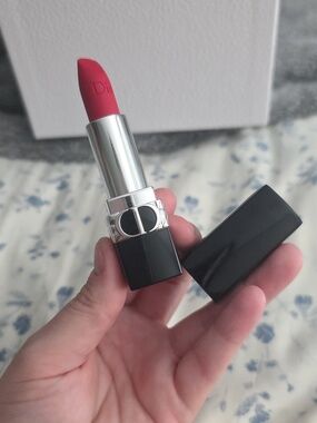 FULL SIZE Dior Luxury Rouge Lipstick IN THE ICONIC 999 MATTE Red - The OG NWOB